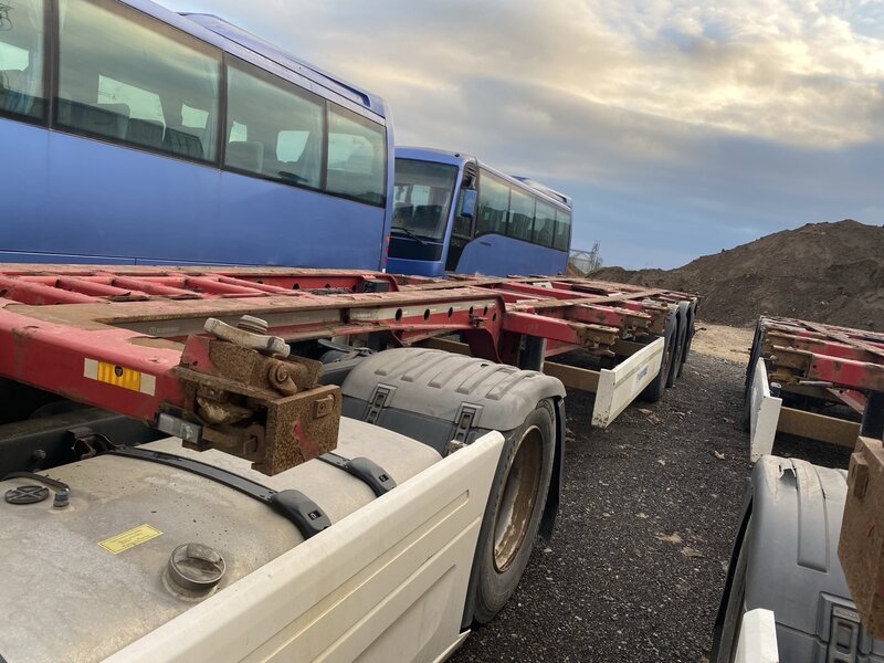 Semiremorca Krone SD, inmatriculat in Romania