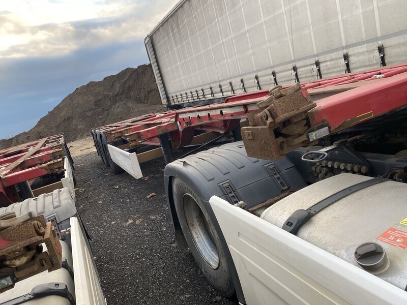 Semiremorca Krone SD, inmatriculat in Romania